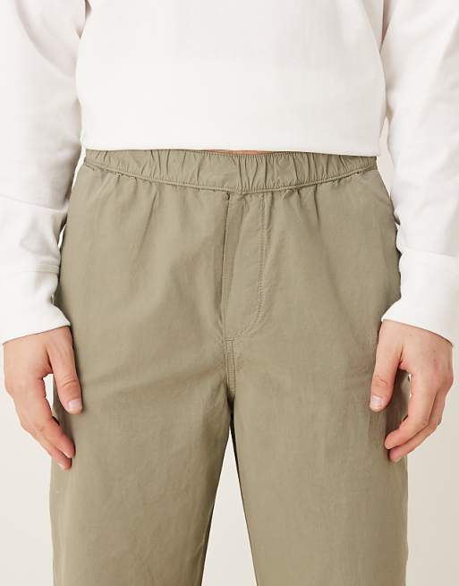 ASOS DESIGN Baggy Pull On Trouser In Green