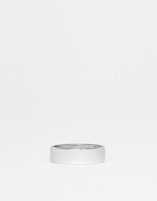 ASOS DESIGN Band Ring In Silver Tone - SILVER