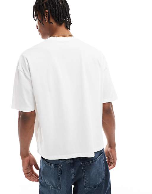 ASOS DESIGN Boxy Oversized Graphic T-shirt In White