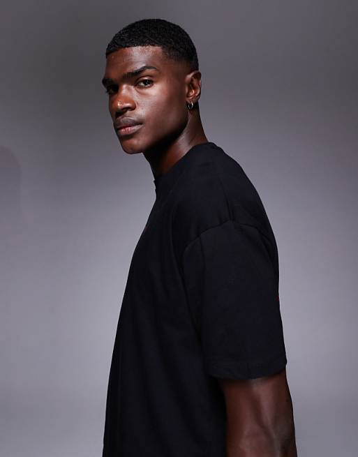 ASOS DESIGN Boxy Oversized T-shirt With Car Graphic In Black