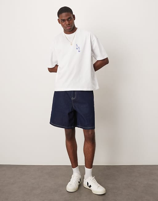 ASOS DESIGN Boxy Oversized T-shirt With Cartoon Graphic In White