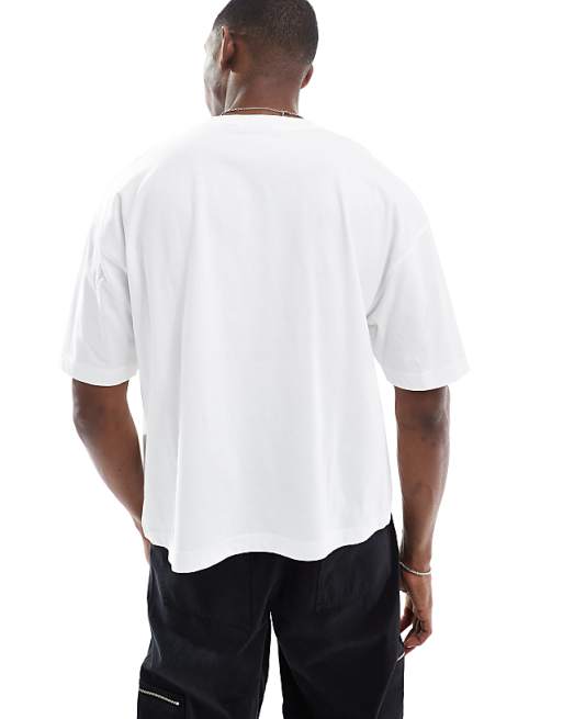 ASOS DESIGN Boxy Oversized T-shirt With City Graphic In White