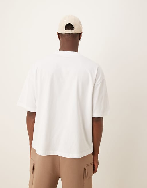 ASOS DESIGN Boxy Oversized T-shirt With Food Graphic In White