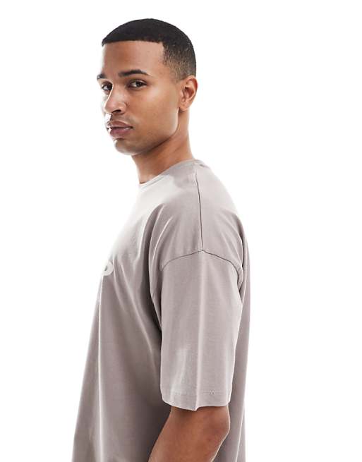 ASOS DESIGN Boxy Oversized T-shirt With Summer Back Graphic In Navy