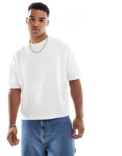 ASOS DESIGN Boxy Oversized T-shirt With Summer Graphic In White