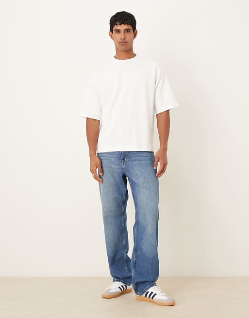 ASOS DESIGN BreatheMAX™ Heavyweight Oversized Boxy T-shirt In White Cotton Blend