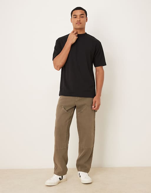 ASOS DESIGN BreatheMAX™ Heavyweight Relaxed T-shirt In Black Cotton Blend