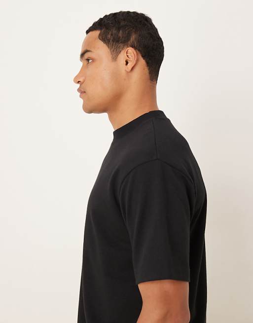ASOS DESIGN BreatheMAX™ Heavyweight Relaxed T-shirt In Black Cotton Blend