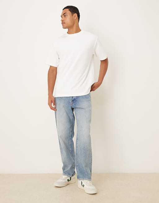 ASOS DESIGN BreatheMAX™ Heavyweight Relaxed T-shirt In Black Cotton Blend Cotton Blend