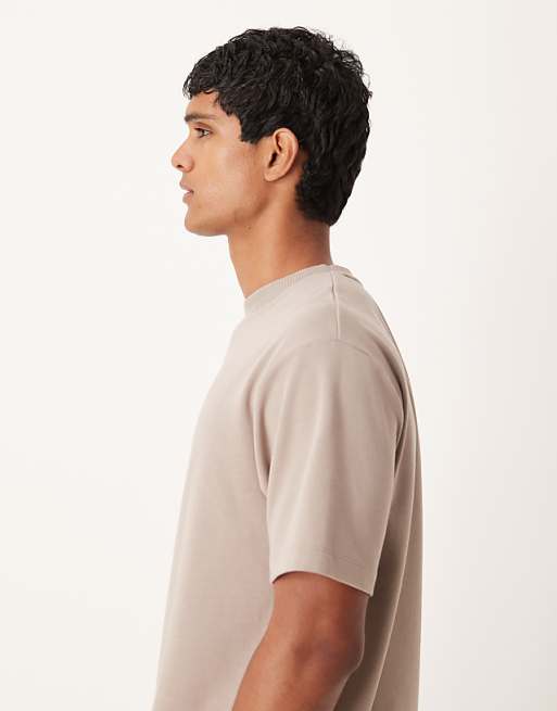 ASOS DESIGN BreatheMAX™ Heavyweight Relaxed T-shirt In Brown Cotton Blend