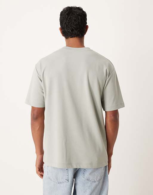 ASOS DESIGN BreatheMAX™ Heavyweight Relaxed T-shirt In Sage Cotton Blend