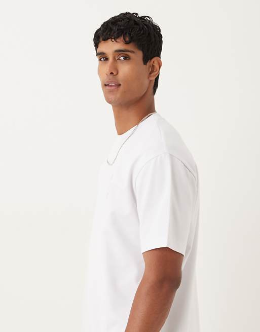 ASOS DESIGN BreatheMAX™ Heavyweight Relaxed T-shirt With City Graphic In White