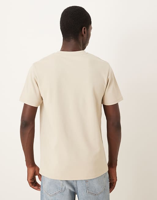 ASOS DESIGN BreatheMAX™ Heavyweight T-shirt In Beige Cotton Blend