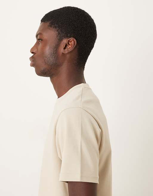 ASOS DESIGN BreatheMAX™ Heavyweight T-shirt In Beige Cotton Blend