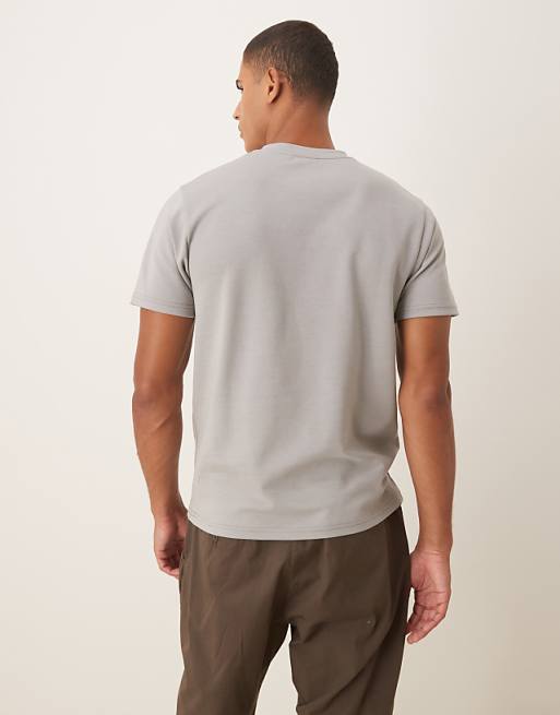 ASOS DESIGN BreatheMAX™ Heavyweight T-shirt In Grey Cotton Blend