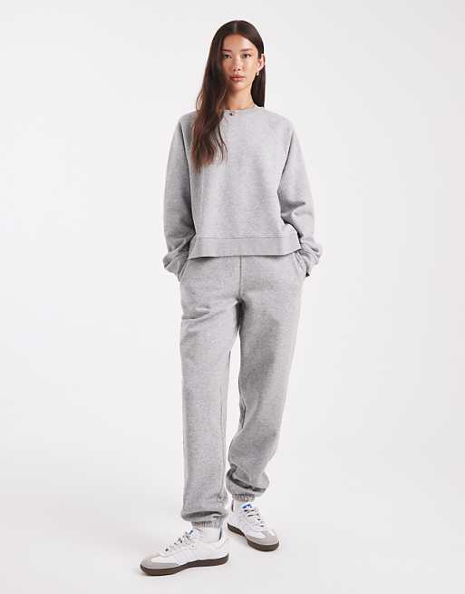 ASOS Design Brushback Co-ord In Grey