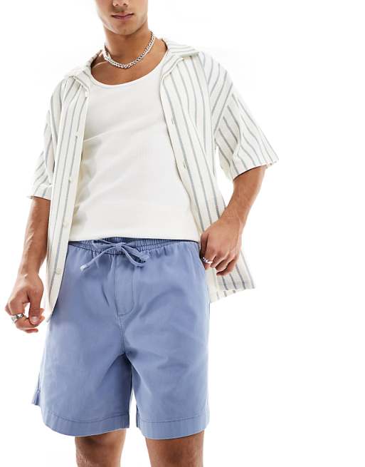 ASOS DESIGN Chino Shorts In Blue
