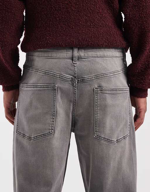 ASOS DESIGN Classic Rigid Jean In Grey