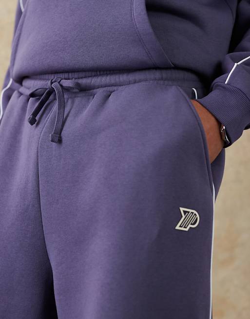 ASOS DESIGN Co-ord Basketball Shorts With Sporty Rubberised Print In Navy