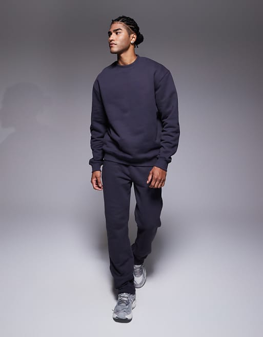 ASOS DESIGN Co-ord Heavyweight Jogger In 400gsm Charcoal