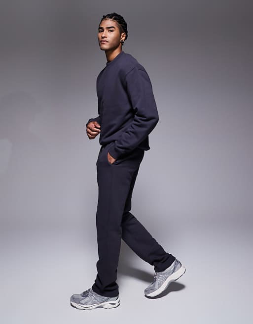 ASOS DESIGN Co-ord Heavyweight Jogger In 400gsm Charcoal