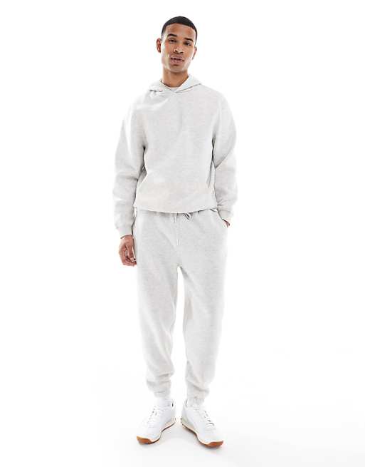 ASOS DESIGN Co-ord Hoodie In Light Grey