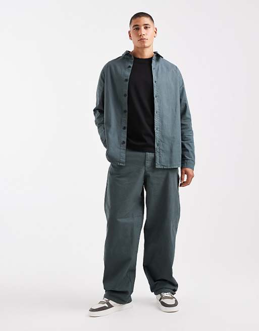 ASOS DESIGN co-ord in charcoal ripstop