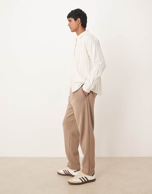 ASOS DESIGN Co-ord Relaxed Tapered Fit Joggers In Beige