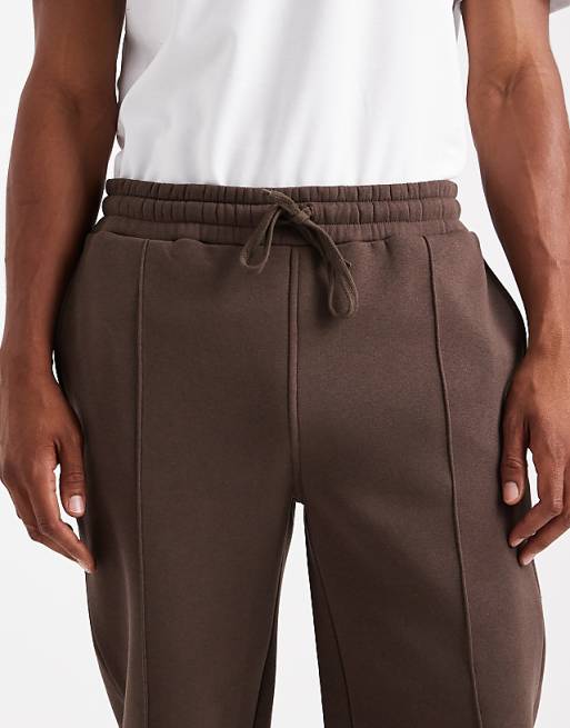 ASOS DESIGN Co-ord Straight Leg Jogger In Brown