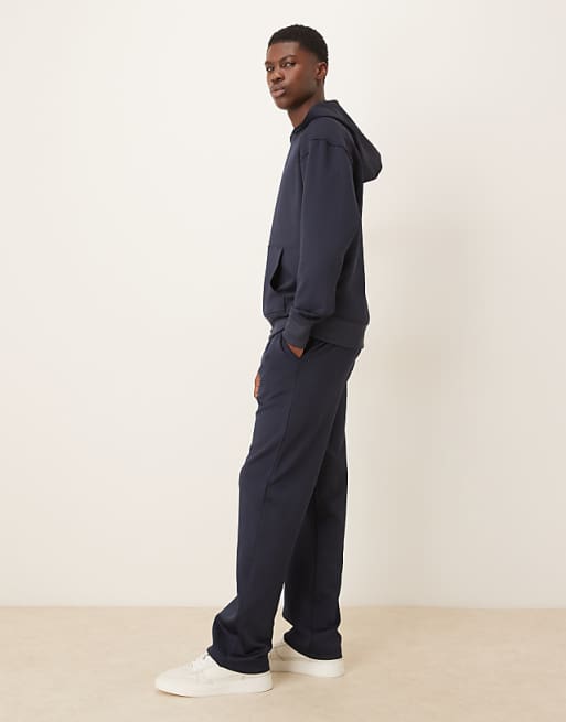 ASOS DESIGN Co-ord Straight Leg Jogger In Navy