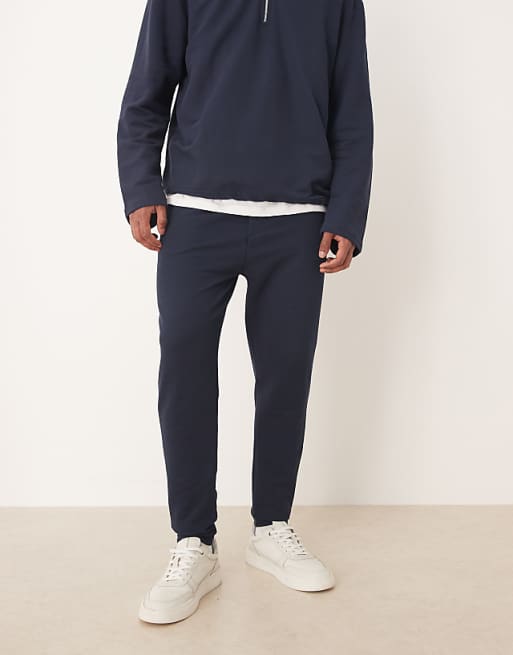 ASOS DESIGN Co-ord Tapered Fit Pique Jogger In Navy