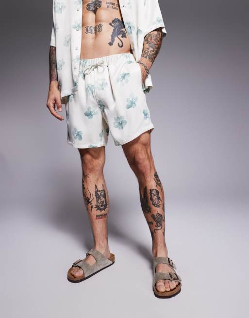 ASOS DESIGN Co-ord With Floral Print In Neutral