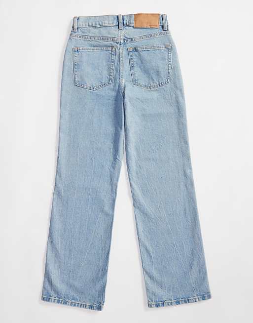 ASOS DESIGN Comfort Stretch Straight Leg Jean In Light Blue
