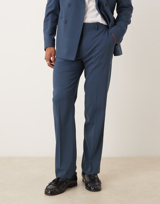 ASOS DESIGN Double Breasted Regular Suit Fit Navy