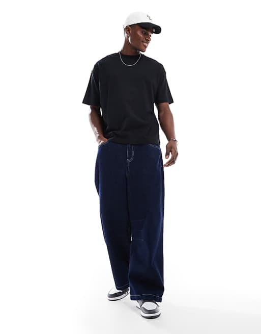 ASOS DESIGN Essentials 2 Pack Oversized T-shirts In Black