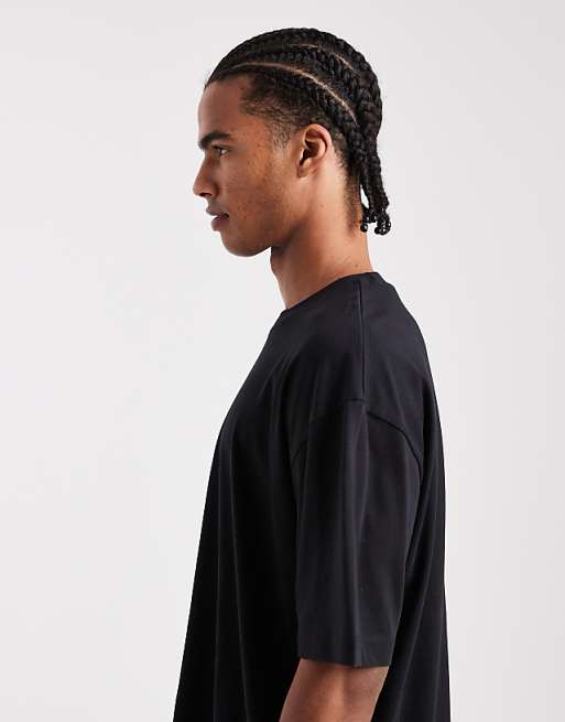 ASOS DESIGN Essentials 2 Pack Oversized T-shirts In Stone And Black