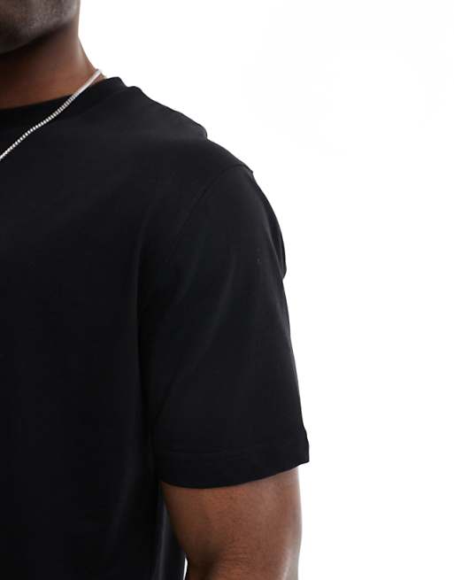 ASOS DESIGN Essentials 2 Pack Relaxed Crew Neck T-shirts In Black