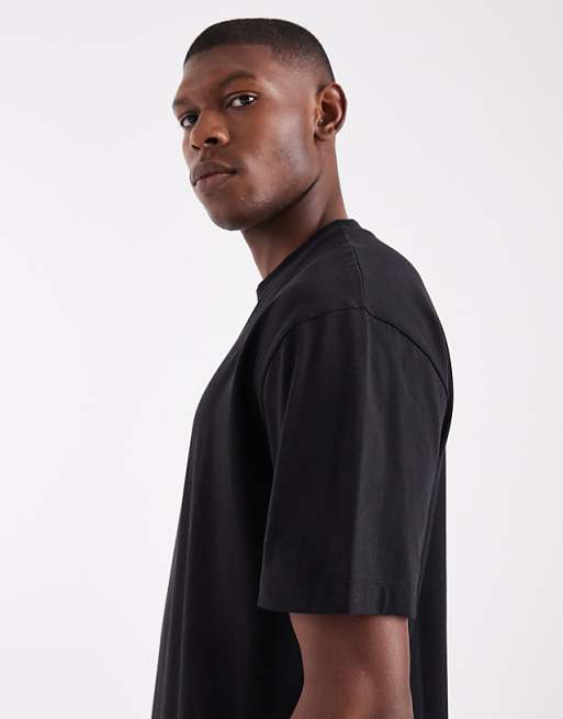 ASOS DESIGN Essentials 2 Pack Relaxed Crew Neck T-shirts In Black And White