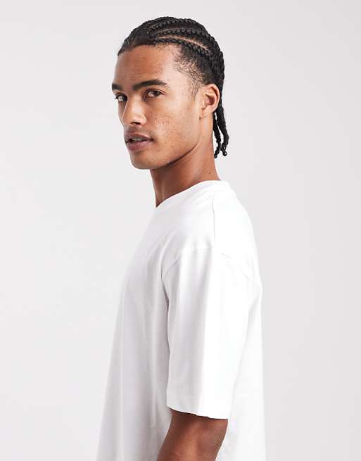 ASOS DESIGN Essentials 2 Pack Relaxed Crew Neck T-shirts In White