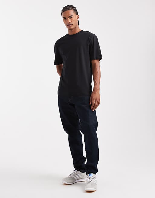 ASOS DESIGN Essentials 2 Pack Relaxed Crew Neck T-shirts In Black