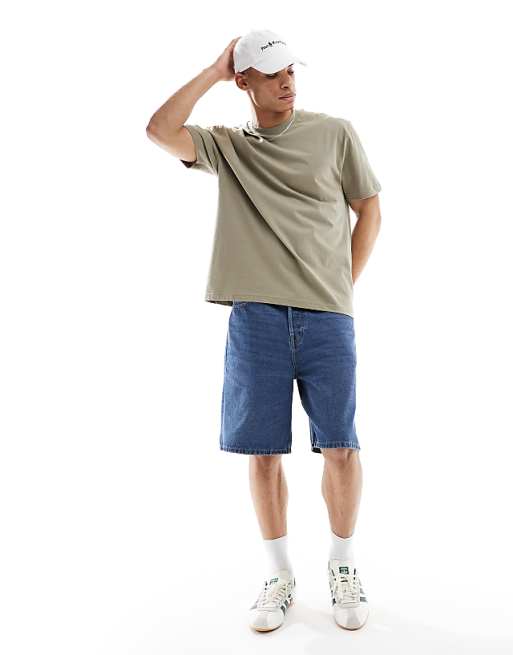 ASOS DESIGN Essentials 2 Pack Relaxed T-shirt In Cream & Khaki