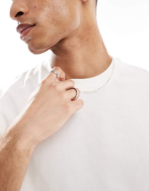 ASOS DESIGN Essentials 2 Pack Relaxed T-shirt In Stone And Cream