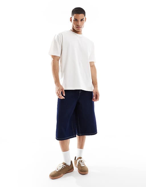 ASOS DESIGN Essentials 2 Pack Relaxed T-shirt In Stone And Cream