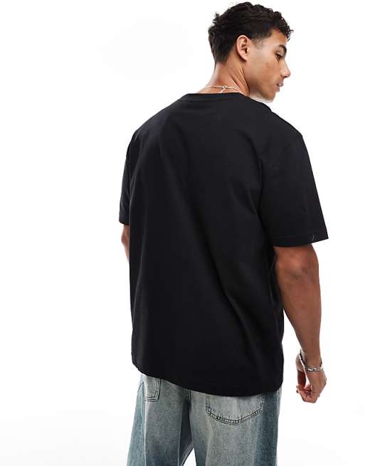 ASOS DESIGN Essentials 2 Pack Relaxed T-shirts In Black & Stone