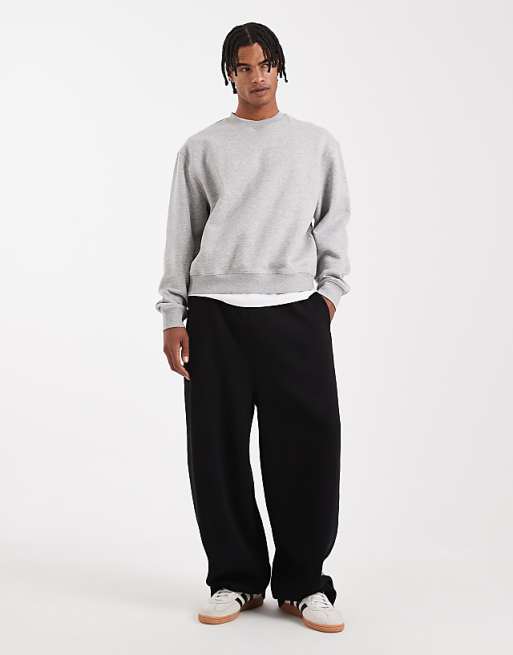 ASOS DESIGN Essentials Boxy Relaxed Sweatshirt In Grey