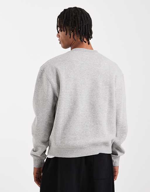 ASOS DESIGN Essentials Boxy Relaxed Sweatshirt In Grey