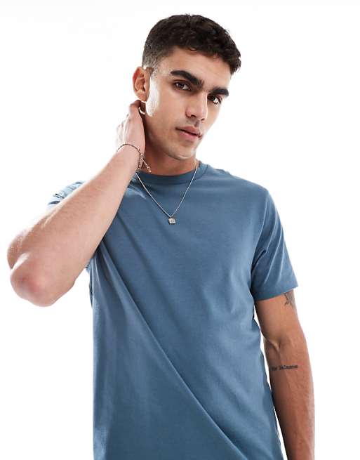 ASOS DESIGN Essentials crew neck t-shirt in blue