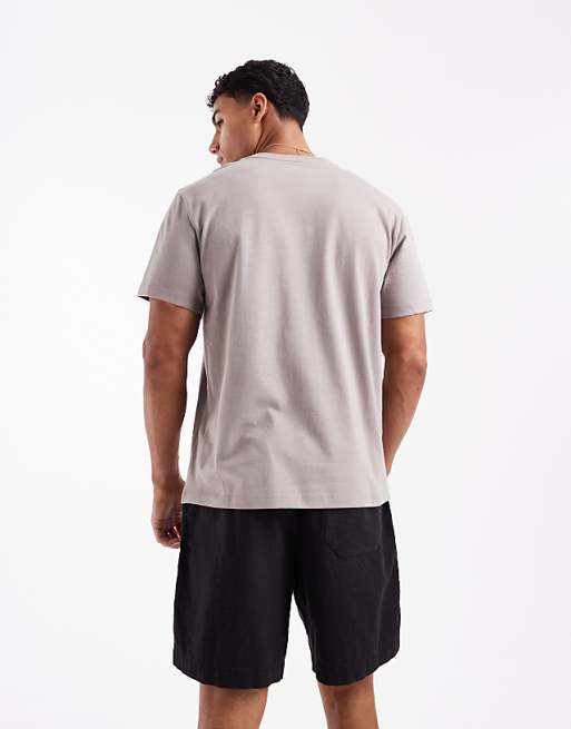 ASOS DESIGN Essentials Crew Neck T-shirt In Brown