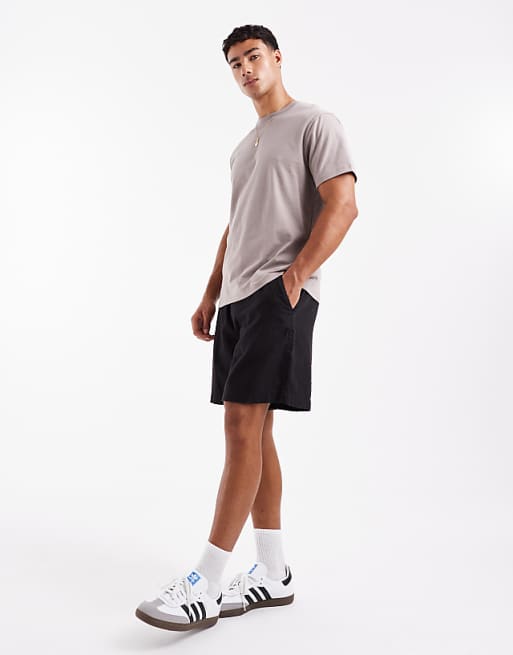 ASOS DESIGN Essentials Crew Neck T-shirt In Brown