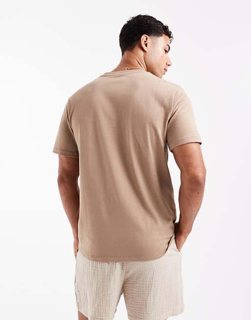 ASOS DESIGN Essentials Crew Neck T-shirt In Stone